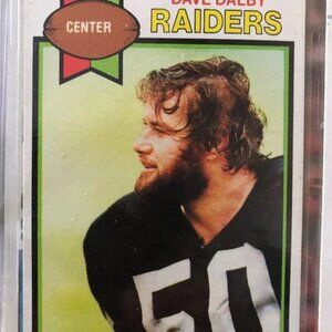 Oakland Raiders Dave Dalby Topps football card